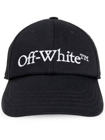 Off-White Logo-Embroidered Cotton Cap - OFF WHITE - BALAAN 1