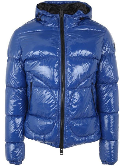 Men's Gloss Regular Fit Bomber Jacket Cornflower Blue - HERNO - BALAAN 2