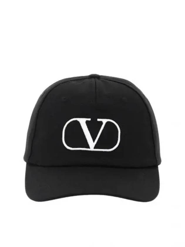 V Logo Ball Cap Black - VALENTINO - BALAAN 2