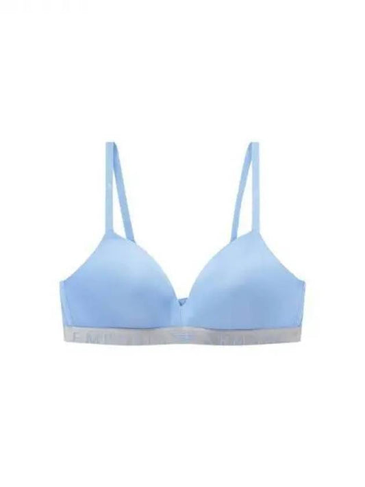 UNDERWEAR Women s Logo Banding Padded Micro Triangle Bra Sky Blue 270902 - EMPORIO ARMANI - BALAAN 1