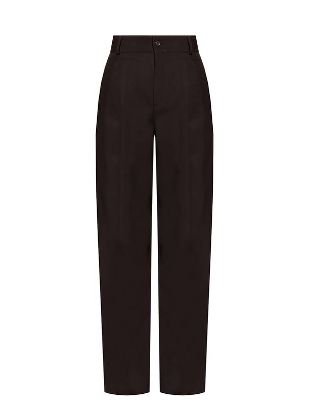 Grande Poudre Wide Pants Black - SAINT LAURENT - BALAAN 1