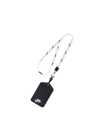 Lanyard ID Necklace Card Wallet Black - NIKE - BALAAN 1