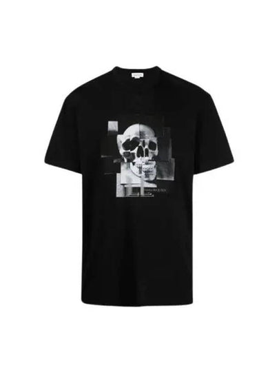 Skull Graphic Print Short Sleeve T-Shirt Black - ALEXANDER MCQUEEN - BALAAN 2