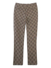 Maxi Horsebit Cotton Slacks Brown - GUCCI - BALAAN.