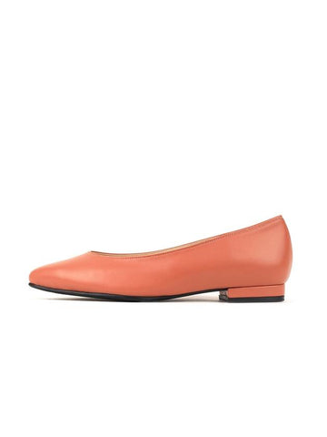 Mocha Flat Shoes Coral - LECHROMAQI - BALAAN 1