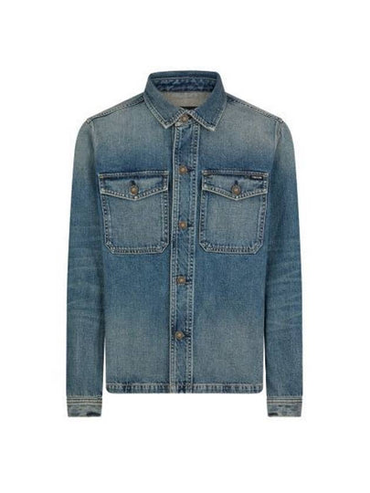 Flap Pocket Denim Jacket Blue - TOM FORD - BALAAN 2