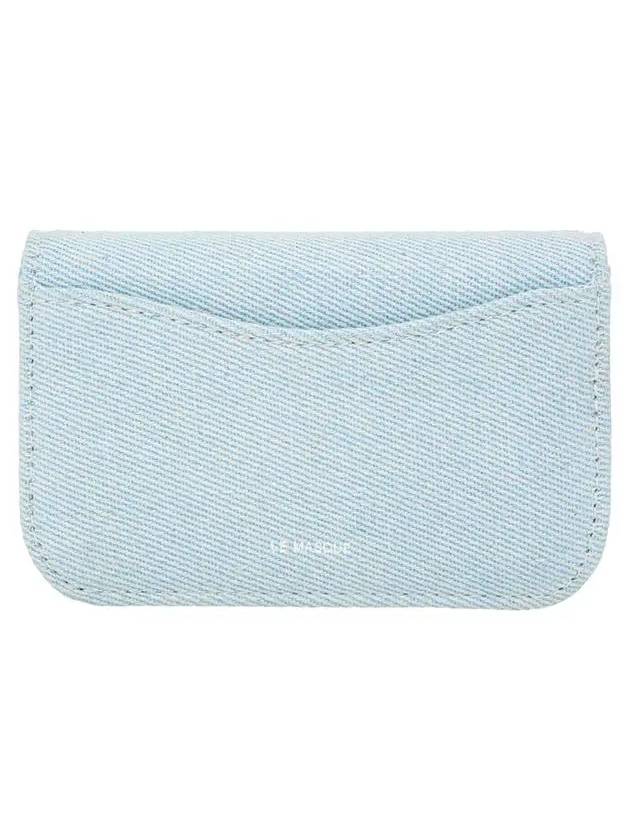 Heartlock compact business card card wallet light denim - LE MASQUE - BALAAN 5