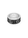 GG Marmont Silver Ring with Bouble G Detail - GUCCI - BALAAN 3