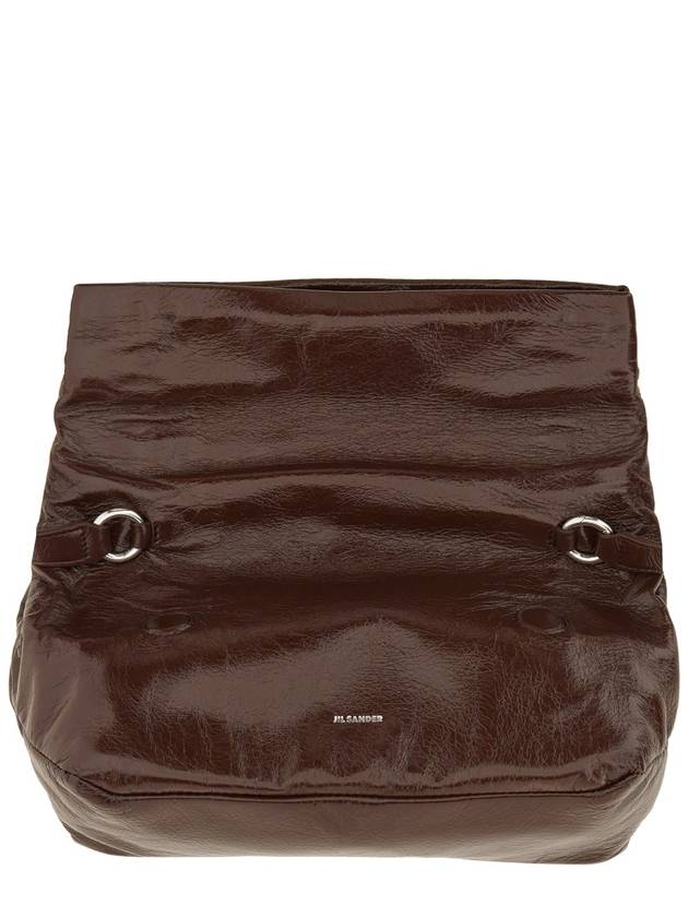 Roll up small shoulder bag chocolate plum - JIL SANDER - BALAAN 5