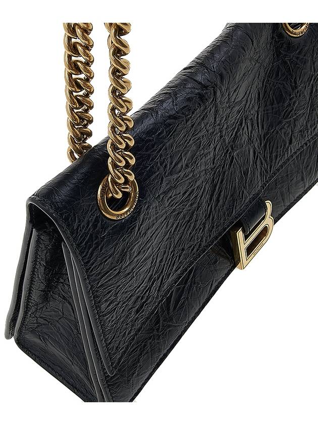 Crush Logo Gold Chain Small Shoulder Bag Black - BALENCIAGA - BALAAN 8