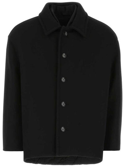 virgin wool blend short single coat black - VALENTINO - BALAAN 2