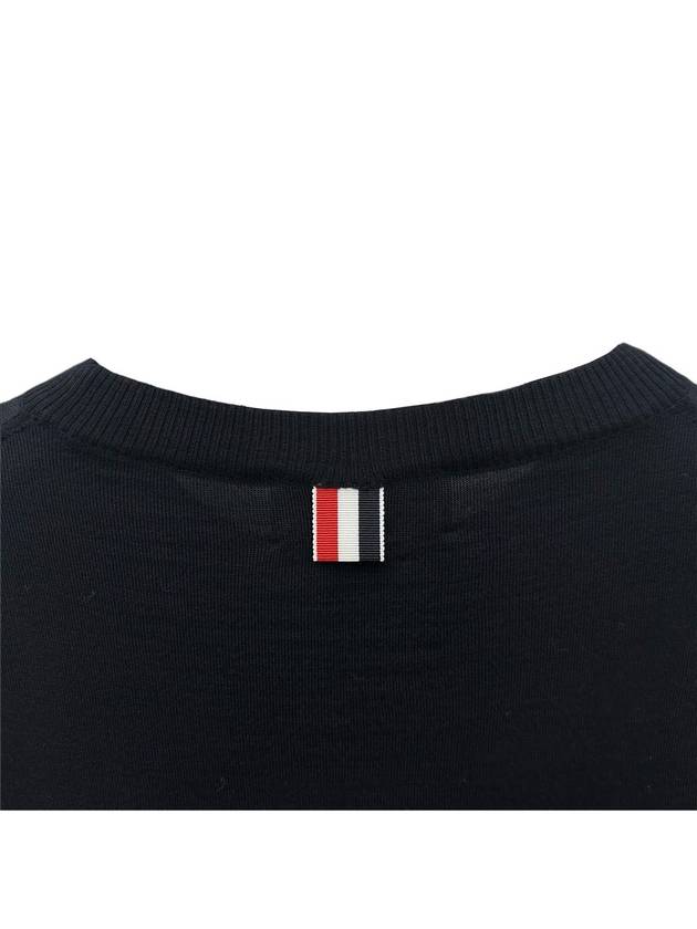 4 Bar Stripe Classic Wool Knit Top Navy - THOM BROWNE - BALAAN 6