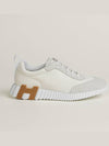 Bouncing Sneakers Women's Mesh Suede White Brown - HERMES - BALAAN 5