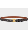 Triomphe Small Canvas Belt Brown - CELINE - BALAAN 2