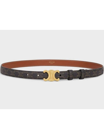 Triomphe Small Canvas Belt Brown - CELINE - BALAAN 2