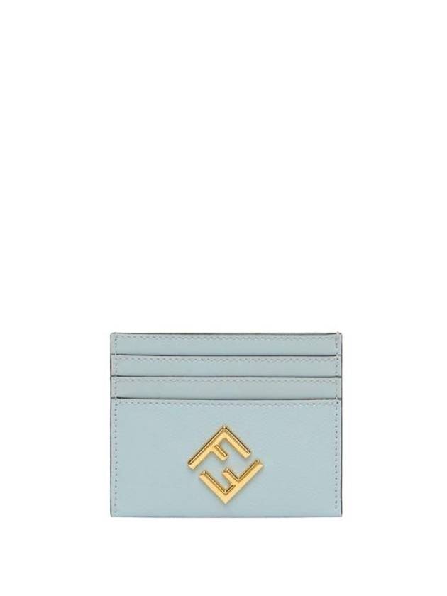 FF Diamond Card Wallet Light Blue - FENDI - BALAAN 1