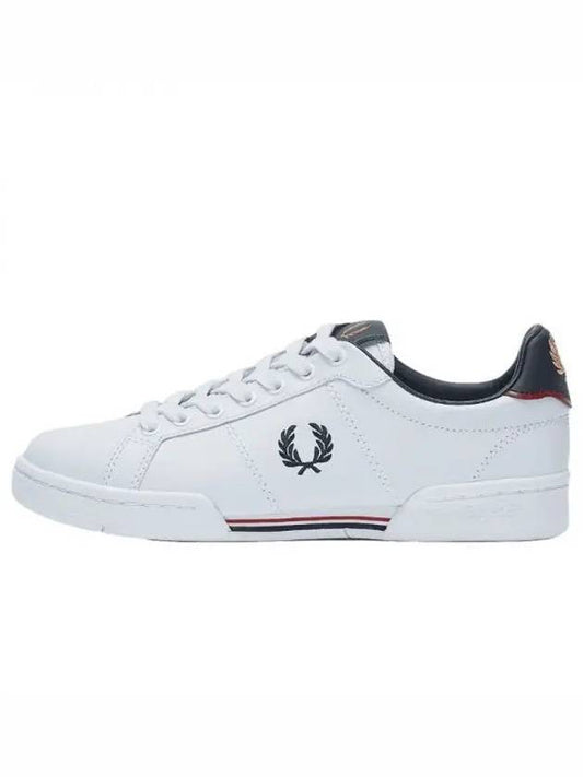 B722 Leather Low Top Sneakers White - FRED PERRY - BALAAN 2