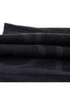 Monogram Wool Cashmere Scarf Black - TOTEME - BALAAN 5