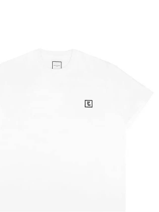 Men's Back Logo Cotton Short Sleeve T-Shirt White - WOOYOUNGMI - BALAAN 3