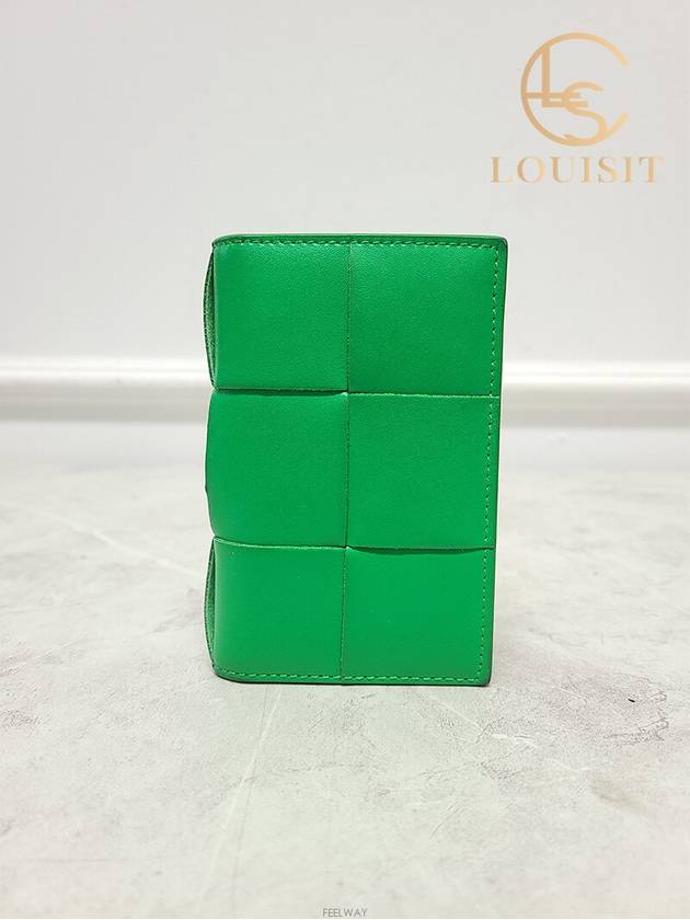 Used luxury goods Lewis It Green Paraket Cassette Flap Card Case Wallet - BOTTEGA VENETA - BALAAN 1