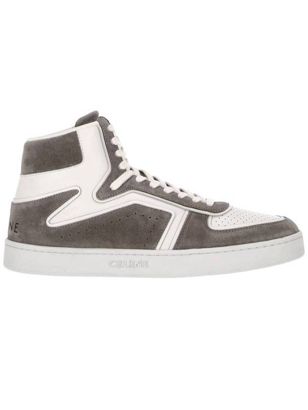 CT01 Z Trainer Suede Calfskin High Top Sneaker Grey - CELINE - BALAAN 1