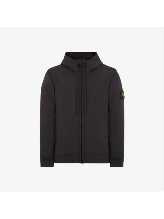 Soft Shell RE Dye Technology Hooded Jacket Black - STONE ISLAND - BALAAN 2