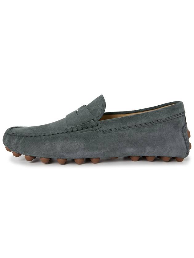 Gommino Bubble Suede Driving Shoes Grey - TOD'S - BALAAN 4