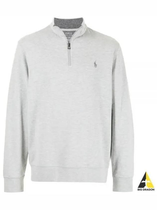 Logo Half Zip-up Sweatshirt Grey - POLO RALPH LAUREN - BALAAN 2