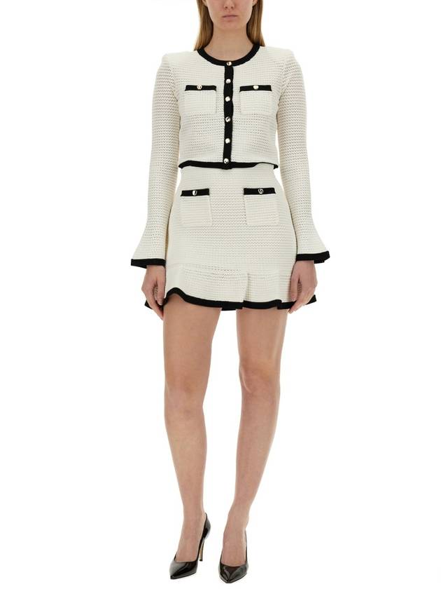 crochet cardigan white - SELF PORTRAIT - BALAAN 3