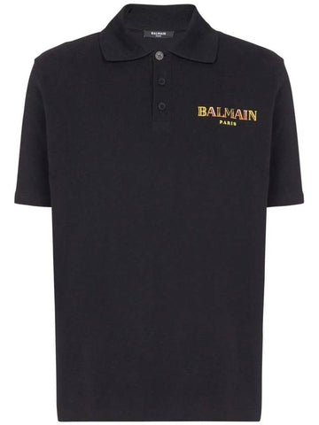 Balmain Polo Shirt With Vintage  Embroidery - BALMAIN - BALAAN 1