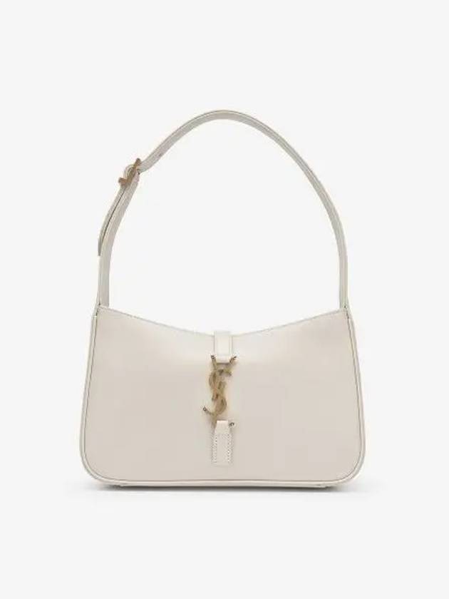 Le 5 A 7 Smooth Leather Hobo Shoulder Bag Blanc Vintage - SAINT LAURENT - BALAAN 2