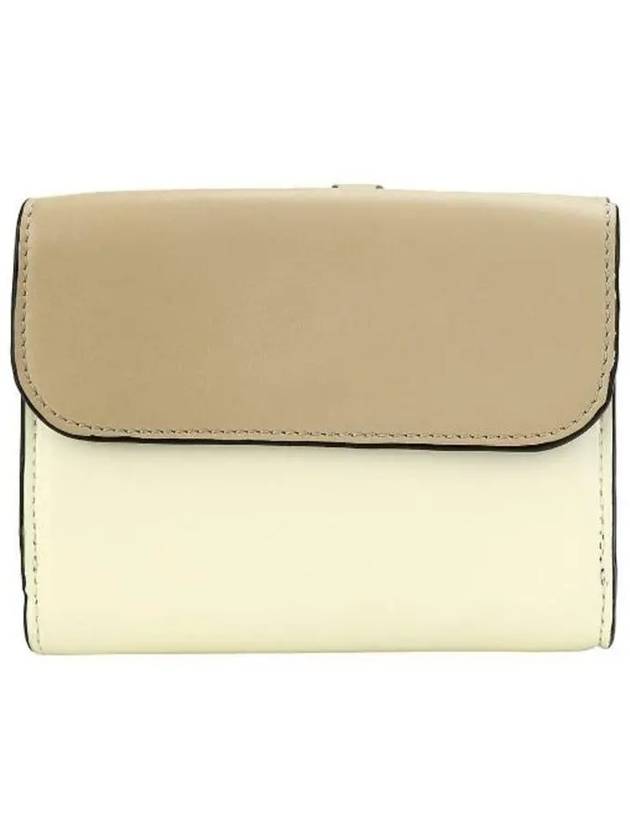 Alphabet Logo Half Wallet Beige Ivory - CHLOE - BALAAN 4