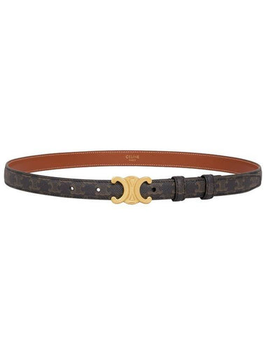 Triomphe Small Canvas Belt Brown - CELINE - BALAAN 1