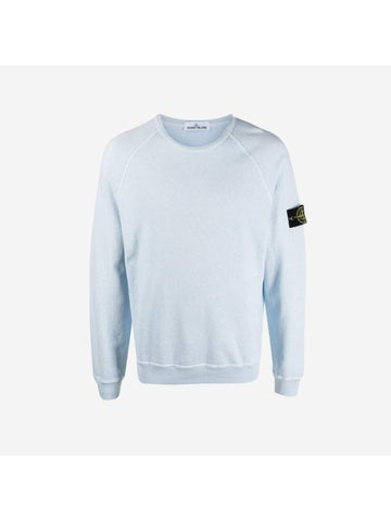 Wappen Patch Round Sweatshirt Sky Blue - STONE ISLAND - BALAAN 1