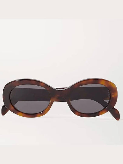 Eyewear Triomphe 01 Acetate Sunglasses Blonde Havana - CELINE - BALAAN 2