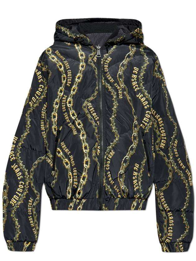 chain reversible padded jacket - VERSACE - BALAAN 1