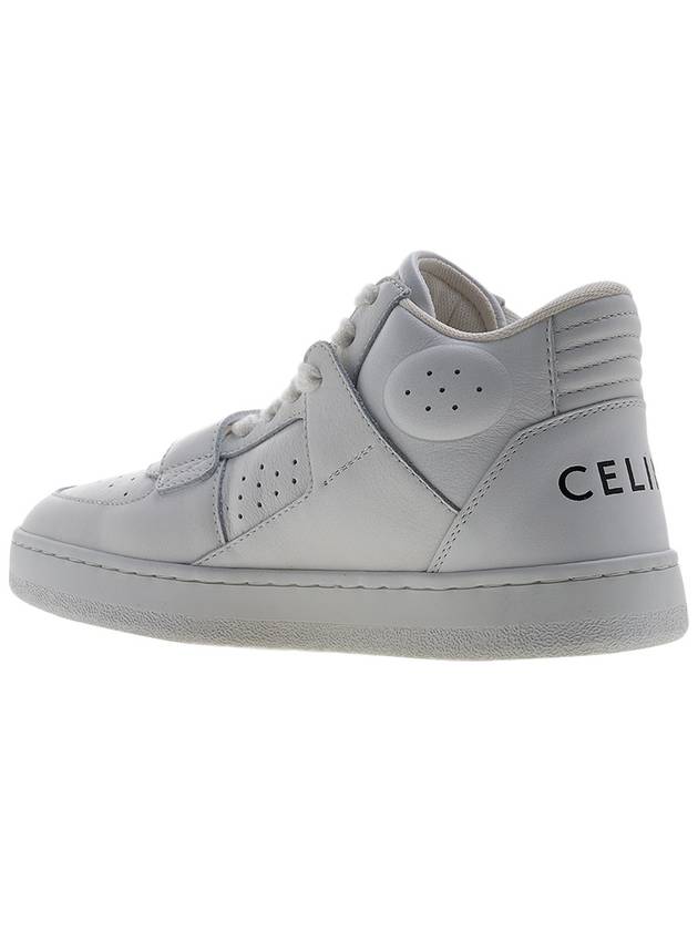 CT02 Velcro Mid-Top Sneakers Optic White - CELINE - BALAAN 4