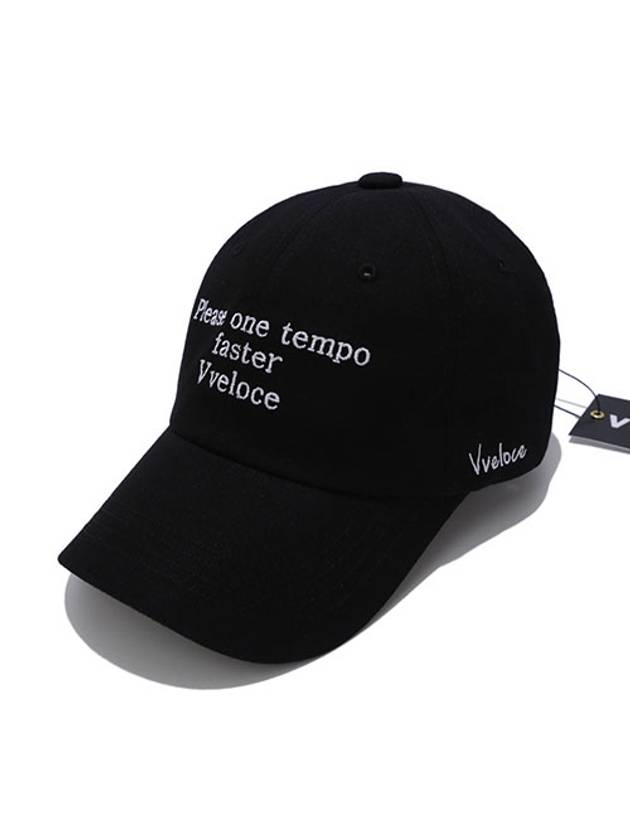 'PV' ball cap low fit black - VVELOCE - BALAAN 1