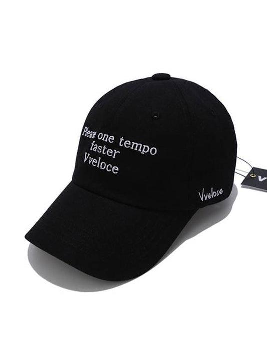 'PV' ball cap low fit black - VVELOCE - BALAAN 2