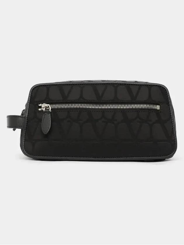 Toile Iconographe Pouch Bag Black - VALENTINO - BALAAN 4