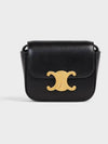 Triomphe Small Shiny Calfskin Cross Bag Black - CELINE - BALAAN 2