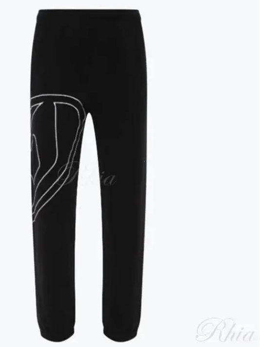 Mega Oval D Track Pant Black - DIESEL - BALAAN 2