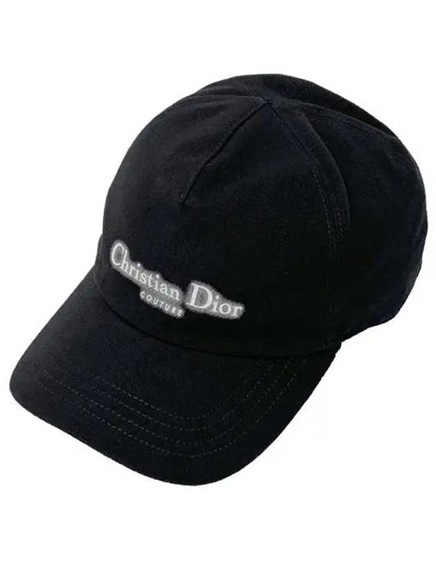 Halo Effect Logo Couture Ball Cap Black - DIOR - BALAAN 3