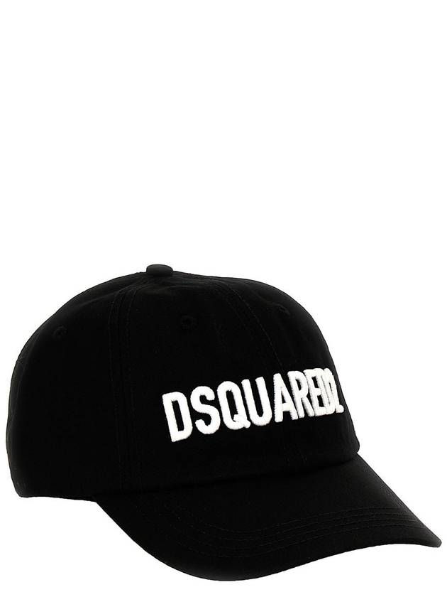 Logo Base Ball Cap Black - DSQUARED2 - BALAAN 3