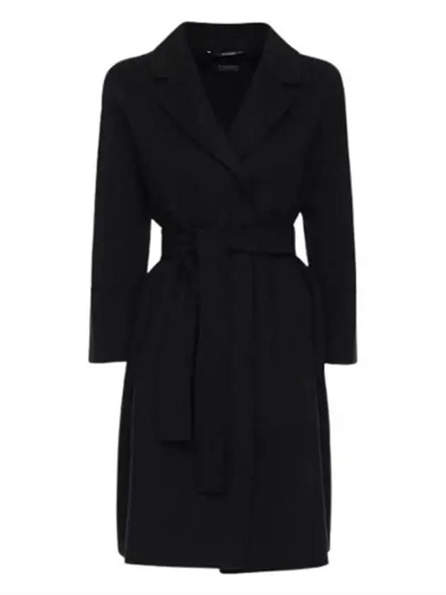 Arona Belt Virgin Wool Single Coat Black - MAX MARA - BALAAN 2