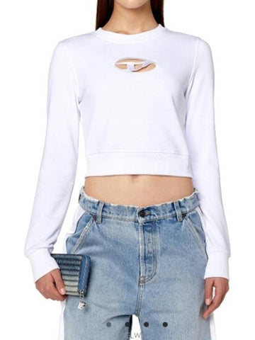 F SLIMMY OD Cropped Sweatshirt 8059038588310 Shop - DIESEL - BALAAN 1