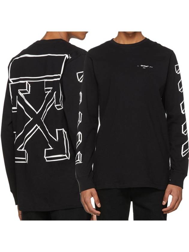 Marker Arrow Long Sleeve T-Shirt Black - OFF WHITE - BALAAN 2