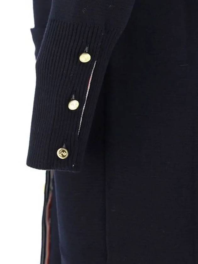 Milano Fine Merino Cardigan Navy - THOM BROWNE - BALAAN 3