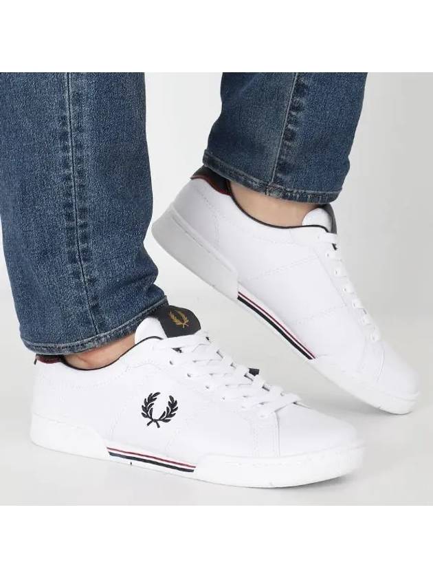 B722 Leather Low Top Sneakers White - FRED PERRY - BALAAN 2