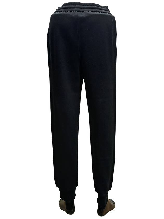 Women's Logo Patch Training Track Pants Black - MONCLER - BALAAN.